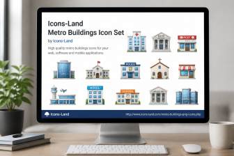 Icons-Land Metro Buildings Icon Set