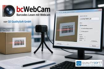 bcWebCam Barcodes Lesen mit Webcam