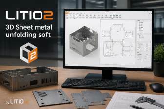 LITIO2 3D Sheet metal unfolding soft
