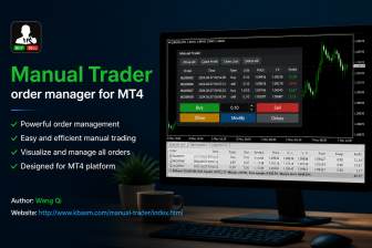 Manual Trader order manager for MT4