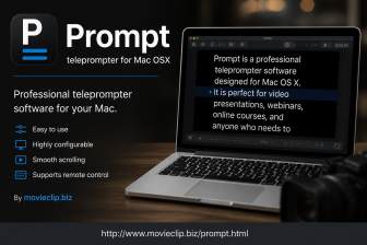 Prompt teleprompter for Mac OSX