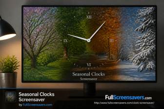 Seasonal Clocks Screensaver