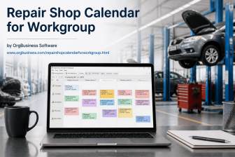 Repair Shop Calendar for Workgroup